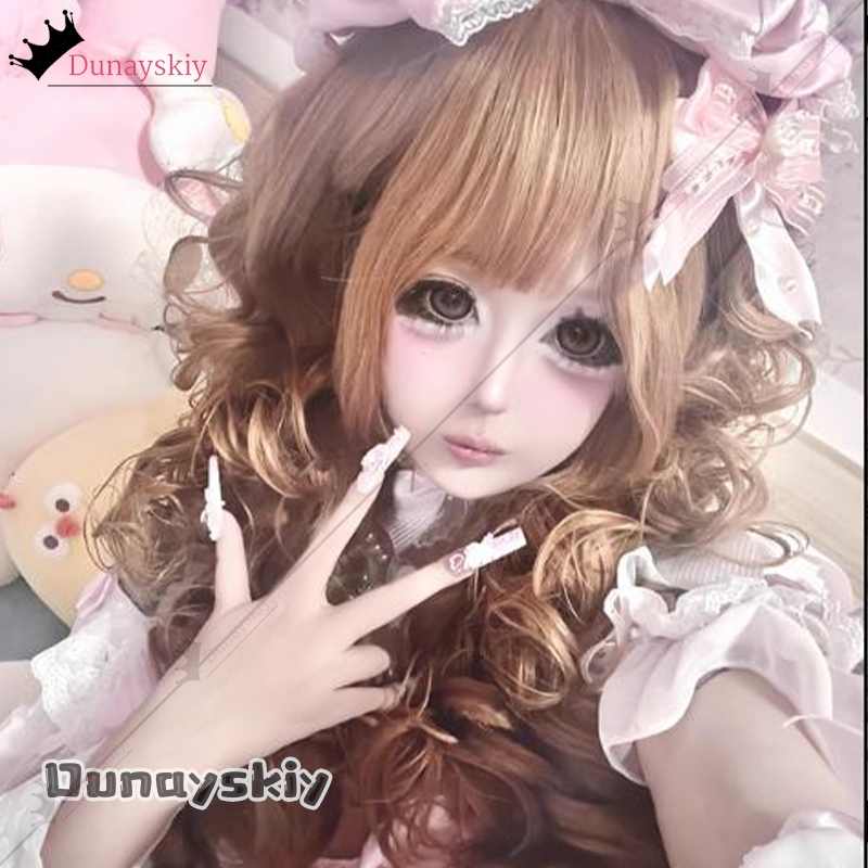 Anime Cosplay Wig Heat Resistant - YiNuo*コスプレ メサイアコンプレックス ギャル フルヘッドウィッグ コスチューム 70CM