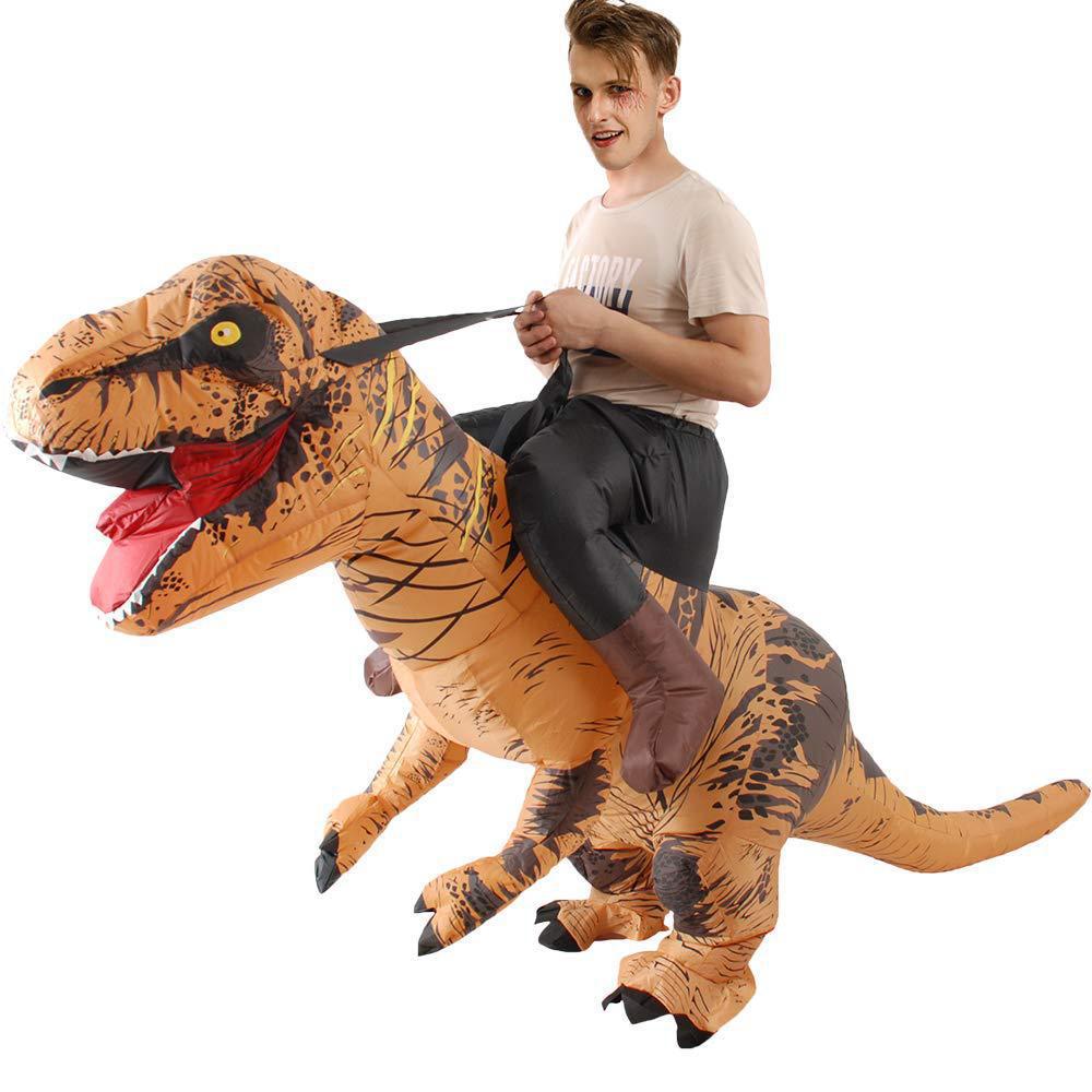 大人のためのインフレータブルコスプレコスチューム、面白い乗馬 - Inflatable Dinosaur Costume Adult のレビューと価格